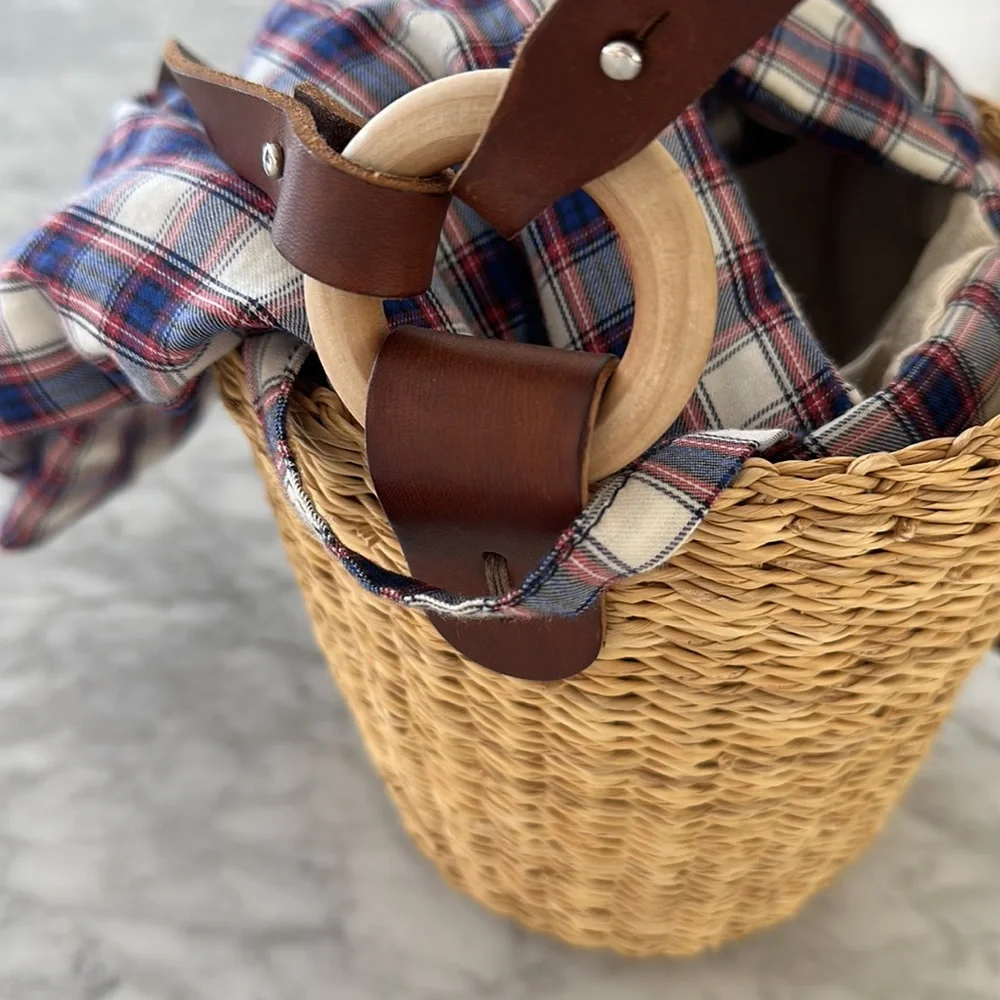 Muun Straw basket bag - Picture 6 of 9